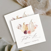 Herbst in der Liebe Pumpkin Herbsthochzeit Serviette