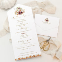 Herbst in der Liebe Pumpkin Hochzeit