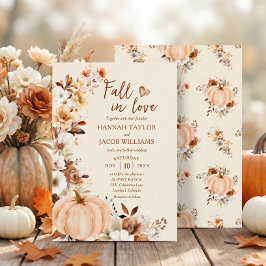 Herbst in der Liebe Pumpkin Hochzeit Einladung
