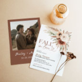 Herbst in der Liebe rustikale Boho Brautparty Terr Einladung