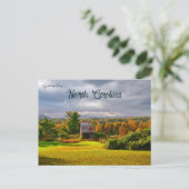 Herbst in der Nähe von Mt Airy North Carolina Postkarte (Stehend Vorderseite)
