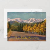 Herbst in der Rockies Vintage Postkarte (Vorne/Hinten)