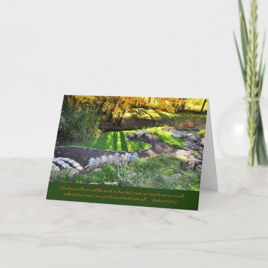 Herbst in der Waldung Karte (Vorderseite)