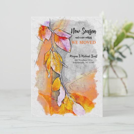 Herbst in die Ankündigung zur Herbstbewegung (Stehend Vorderseite)