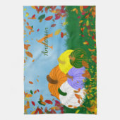 Herbst in die Herbstküche Handtuch (Vertikal)