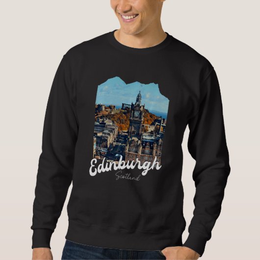 Herbst in Edinburgh Premium Sweatshirt (Vorderseite)