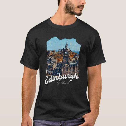 Herbst in Edinburgh Premium T-Shirt (Vorderseite)
