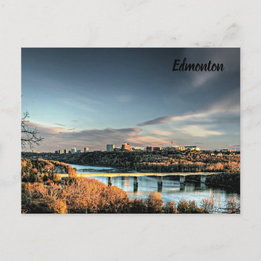 Herbst in Edmonton, landschaftlich Postkarte (Vorderseite)