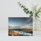 Herbst in Edmonton, landschaftliches Foto Postkarte (Stehend Vorderseite)
