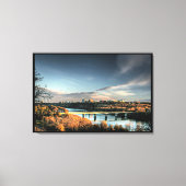 Herbst in Edmonton Leinwanddruck (Vorderseite)