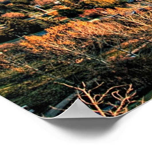 Herbst in Edmonton Poster (Ecke)