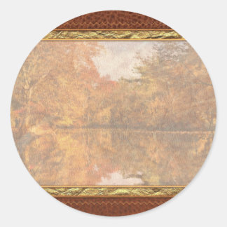 Herbst - In einem Traum, den ich hatte Runder Aufkleber