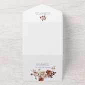 Herbst in einer Hochzeit All In One Einladung (Außenbereich)