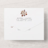 Herbst in einer Hochzeit All In One Einladung (Rückseite)