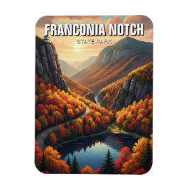 Herbst in Franconia Notch Staat Park Travel Magnet