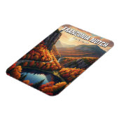 Herbst in Franconia Notch Staat Park Travel Magnet (Linke Seite)