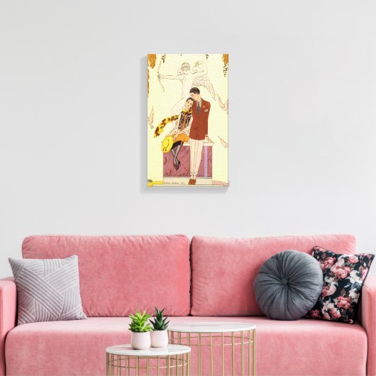 Herbst in Frankreich Art Deco Leinwanddruck (Insitu (Wohnzimmer))