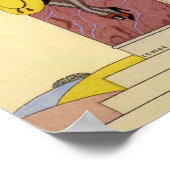 Herbst in Frankreich Art-Deco-Poster Poster (Ecke)