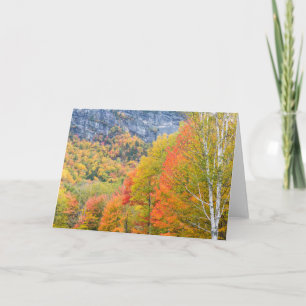 Herbst in Grafton Notch Staat Park, Maine Karte