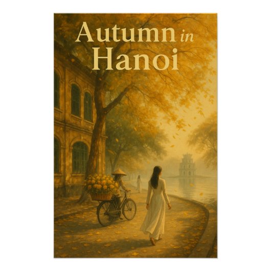 Herbst in Hanoi, Vietnam Reise Poster (Vorderseite)