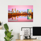 Herbst in Indianapolis, Indiana, USA Poster (Heimbüro)