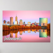 Herbst in Indianapolis, Indiana, USA Poster (Vorne)