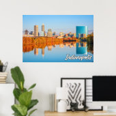 Herbst in Indianapolis, Indiana, Vereinigte Staate Poster (Heimbüro)