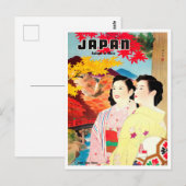 Herbst in Japan Jahrgang Reise Postkarte (Vorne/Hinten)