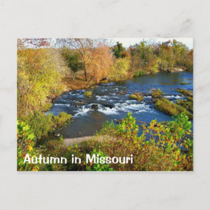 Herbst in Joplin Missouri / Shoal Creek Postkarte