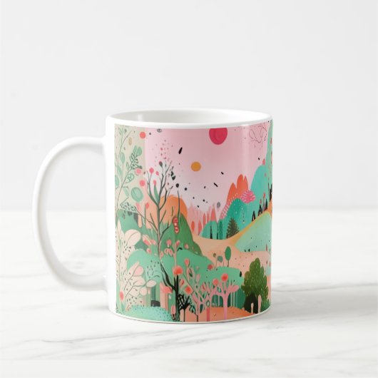 Herbst in Korea Kaffeetasse (Links)