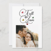 Herbst in Liebe Blumenherbst Hochzeitsfeier Foto Save The Date (Vorderseite)