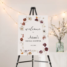 Herbst in Liebe Boho Brautparty Willkommen