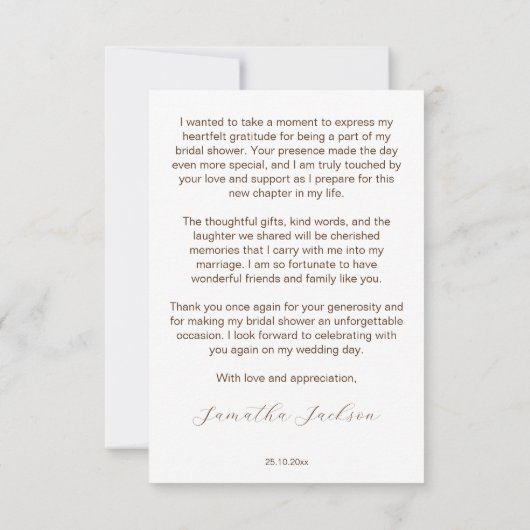 Herbst in Liebe boho Kürbis Sonnenblumen Brautpart Dankeskarte (Rückseite)