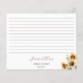 Herbst in Liebe boho Kürbis Sonnenblumen Rezept Ka (Rückseite)