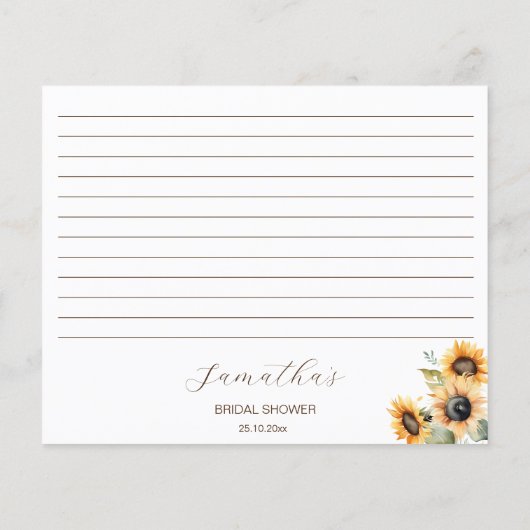 Herbst in Liebe boho Kürbis Sonnenblumen Rezept Ka (Rückseite)