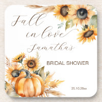 Herbst in Liebe boho Kürbissonnenblumen Gefallen