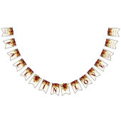 Herbst in Liebe bordeauxfarbene Sonnenblumen Braut Wimpelkette (Alle)