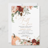 Herbst in Liebe Bridal Dusche Einladung, Pumpkin Einladung (Vorderseite)