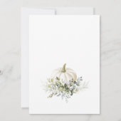 Herbst in Liebe Bridal Dusche Einladung, Pumpkin Einladung (Rückseite)