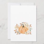 Herbst in Liebe Bridal Dusche Einladung, Pumpkin Einladung (Rückseite)