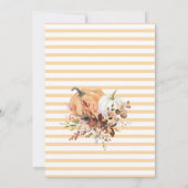 Herbst in Liebe Bridal Dusche Einladung, Pumpkin Einladung (Rückseite)