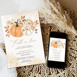 Herbst in Liebe Bridal Dusche Einladung, Pumpkin Einladung