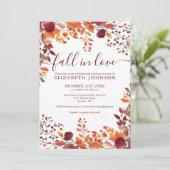 Herbst in Liebe Bridesmaier Luncheon Einladung (Stehend Vorderseite)