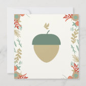 Herbst in Liebe Erntedank Hochzeitseinladung Einladung (Rückseite)