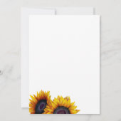 Herbst in Liebe floraler Kürbis rustikales Brautpa Einladung (Rückseite)