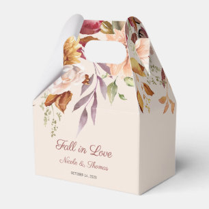 Herbst in Liebe Gastgeschenk Hochzeit Box, Herbsth Geschenkschachtel