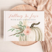 Herbst in Liebe Girl Baby Showroom Pumpkin Gästebu Gästebuch