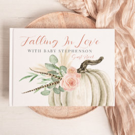 Herbst in Liebe Girl Baby Showroom Pumpkin Gästebu Gästebuch