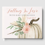 Herbst in Liebe Girl Baby Showroom Pumpkin Gästebu Gästebuch (Vorderseite)