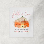 Herbst in Liebe Glittery Pumpkins Begrüßung Poster